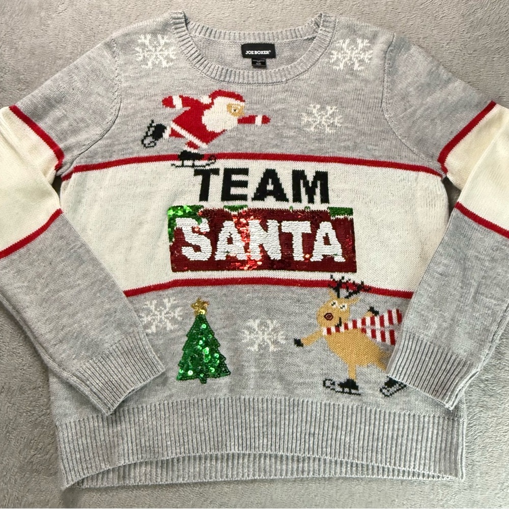 Joe Boxer Team Santa Christmas Sweater